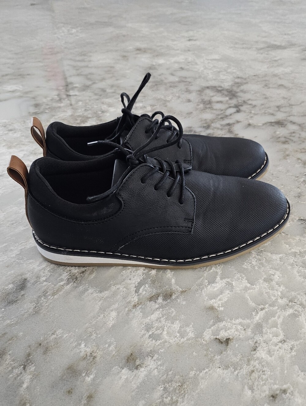 Thereabouts Mackem Black Oxford Dress Shoes Sneakers Size 5 Men